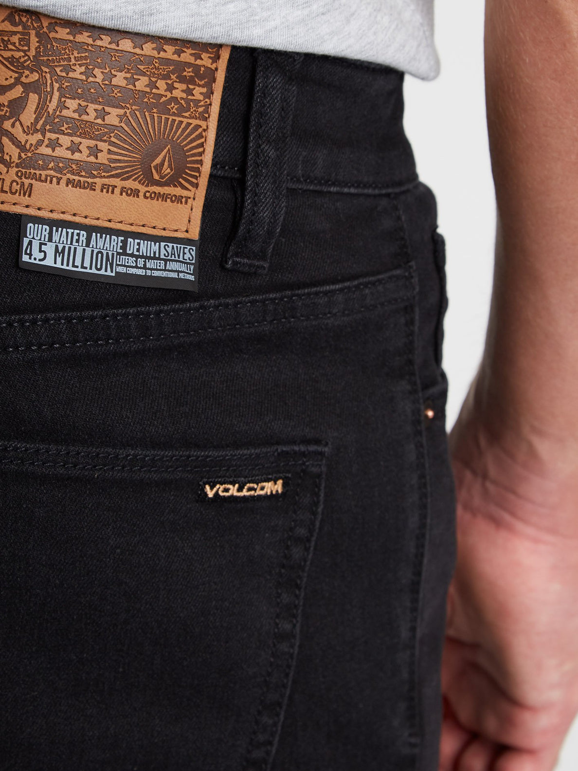 2 X Vorta Tapered Denim - BLACK OUT (A1932101_BKO) [4]