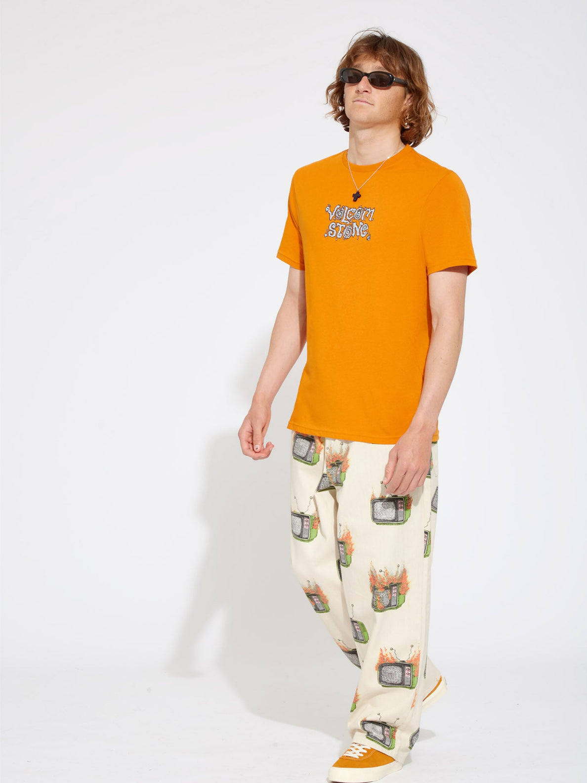 Justin Hager In Type T-shirt - SAFFRON (A3512323_SAF) [1]