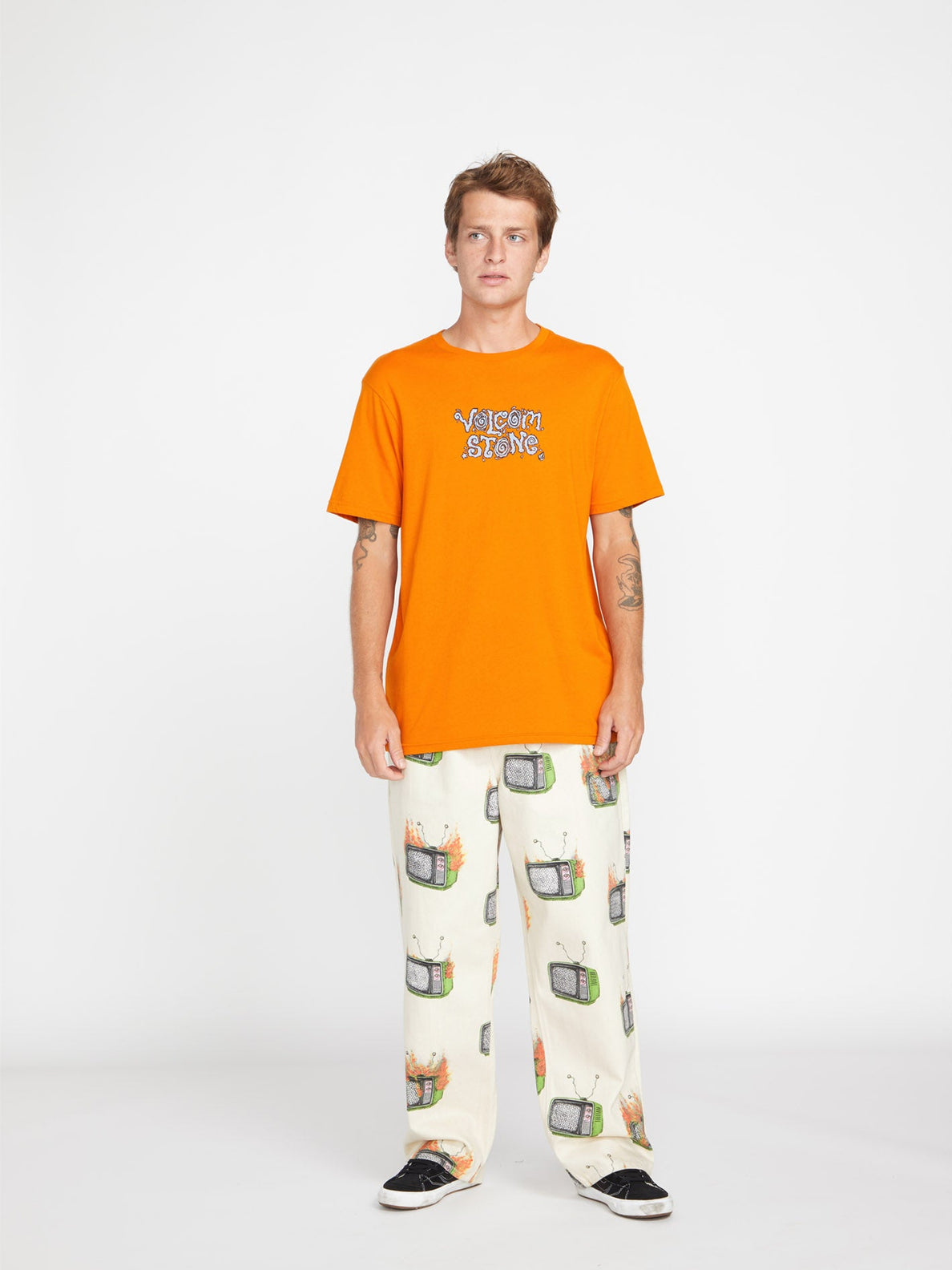 Justin Hager In Type T-Shirt - SAFFRON