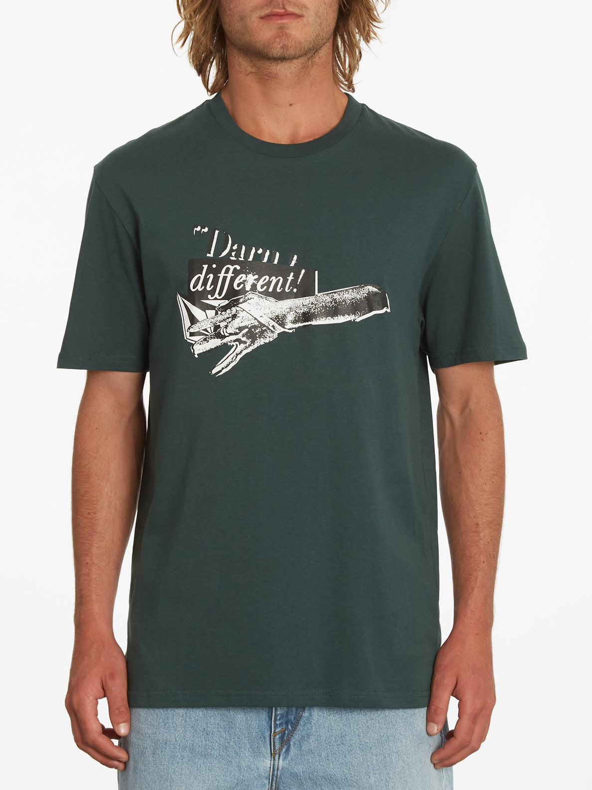 Darn T-shirt - CEDAR GREEN (A3532209_CDG) [F]