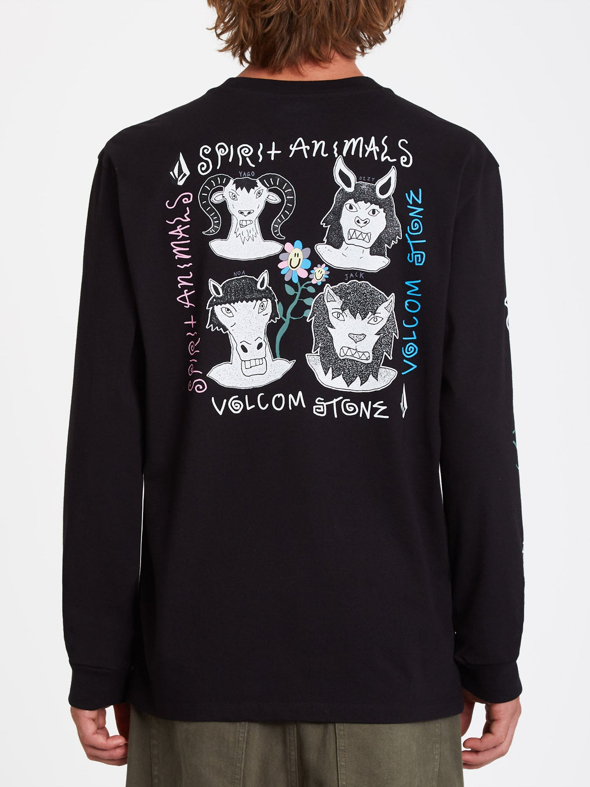 SURF VITALS ANIMAL BSC LS (A3622203_BLK) [F]