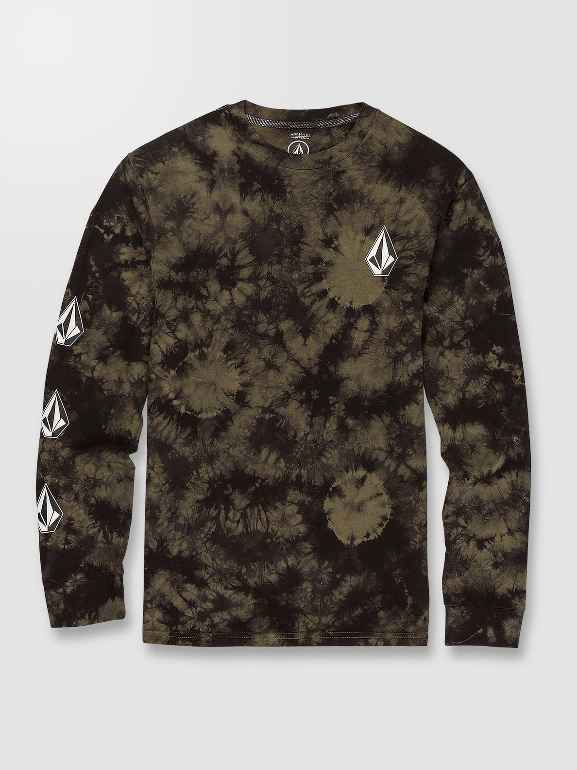Iconic Stone Dye T-shirt - MILITARY (A3632201_MIL) [10]
