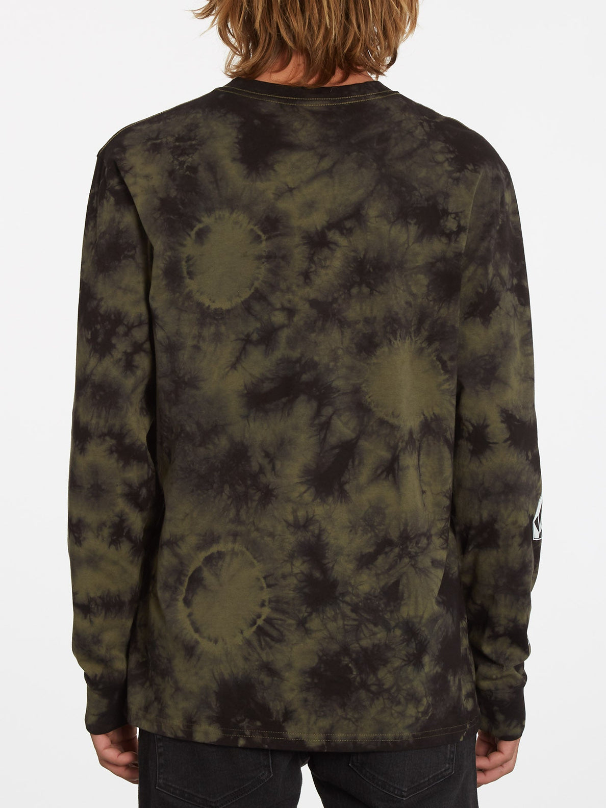 Iconic Stone Dye T-shirt - MILITARY (A3632201_MIL) [B]