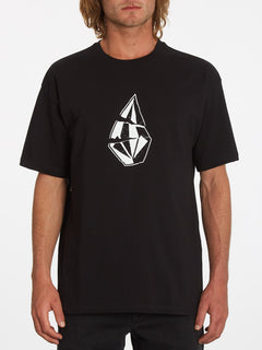 Scratched Stone T-shirt - BLACK (A4332204_BLK) [F]