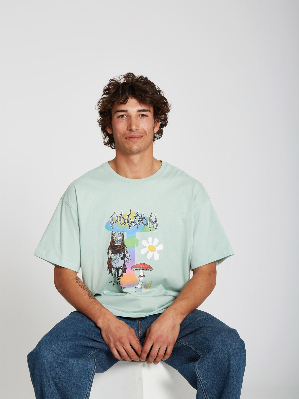 Chrissie Abbott X French 1 T-shirt - LICHEN GREEN (A4332214_LCG) [10]