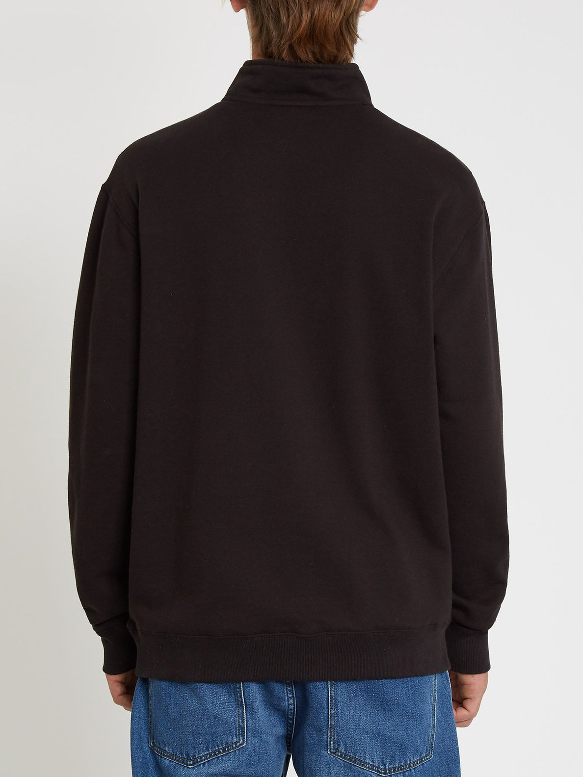 Serum Quarter Zip Sweatshirt - Black (A4612108_BLK) [B]
