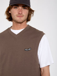 Sleeveless Sweatshirt - BURRO BROWN (A4612306_BRR) [3 (2)]