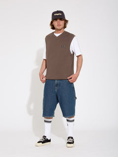 Sleeveless Sweatshirt - BURRO BROWN (A4612306_BRR) [F]