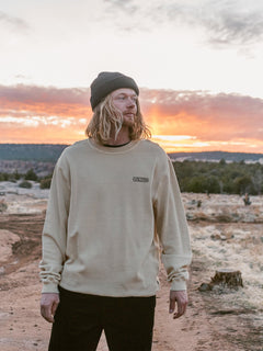 Backwall Crew Fleece - WHITECAP GREY