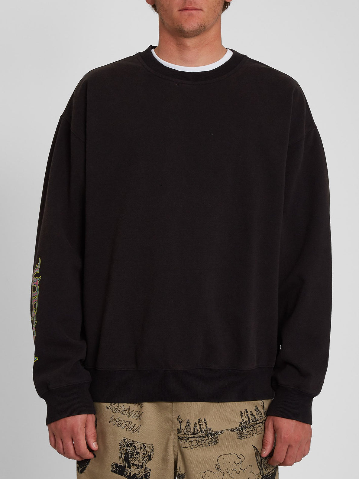 Black Sounds Sweatshirt - BLACK (A4642003_BLK) [F]