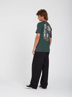 Psychedaisy T-shirt - CEDAR GREEN