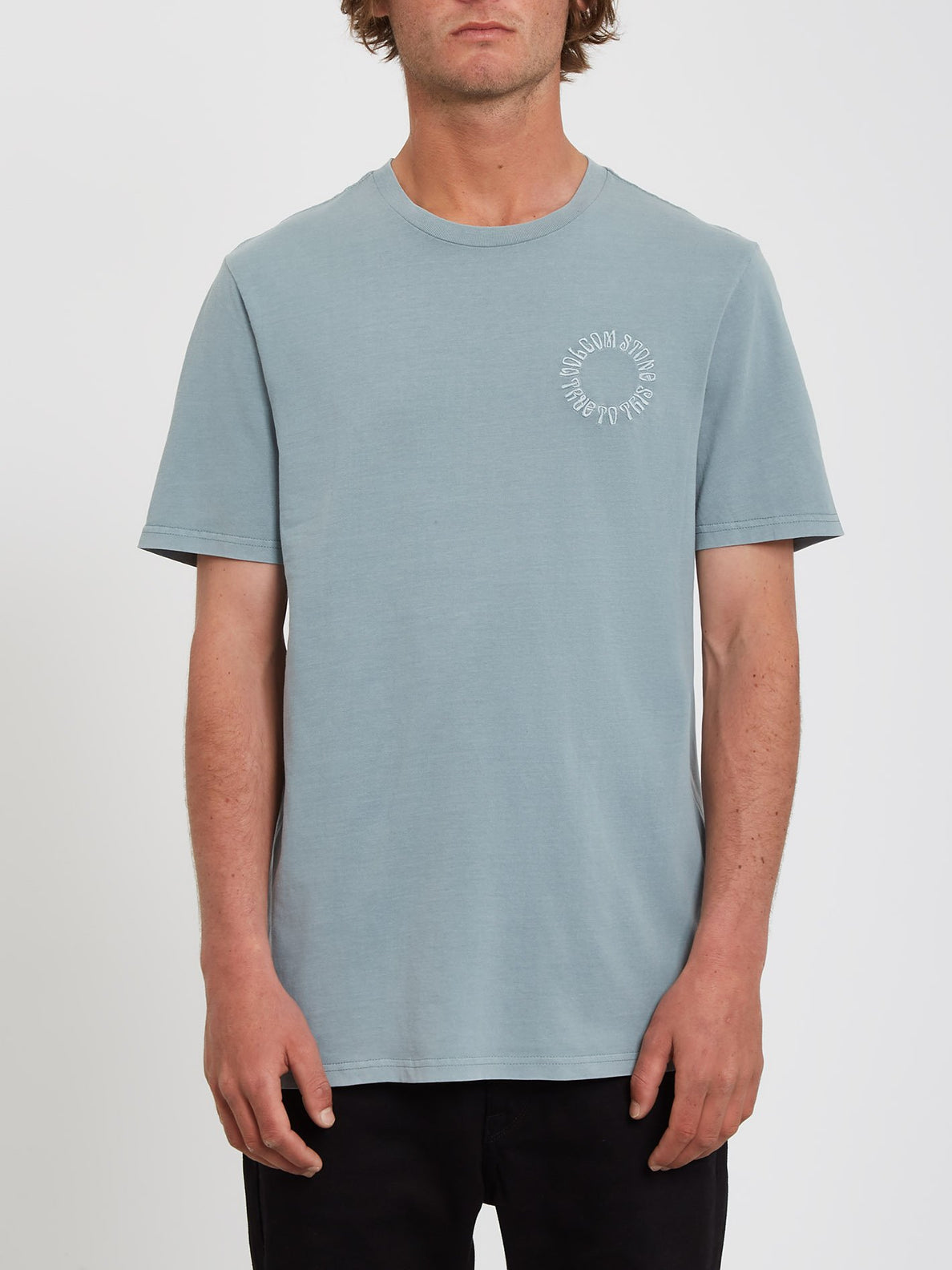 CIRCLE EMB SS TEE (A5212200_STS) [F]