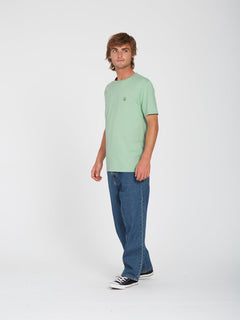 Circle Blanks T-shirt - LICHEN GREEN