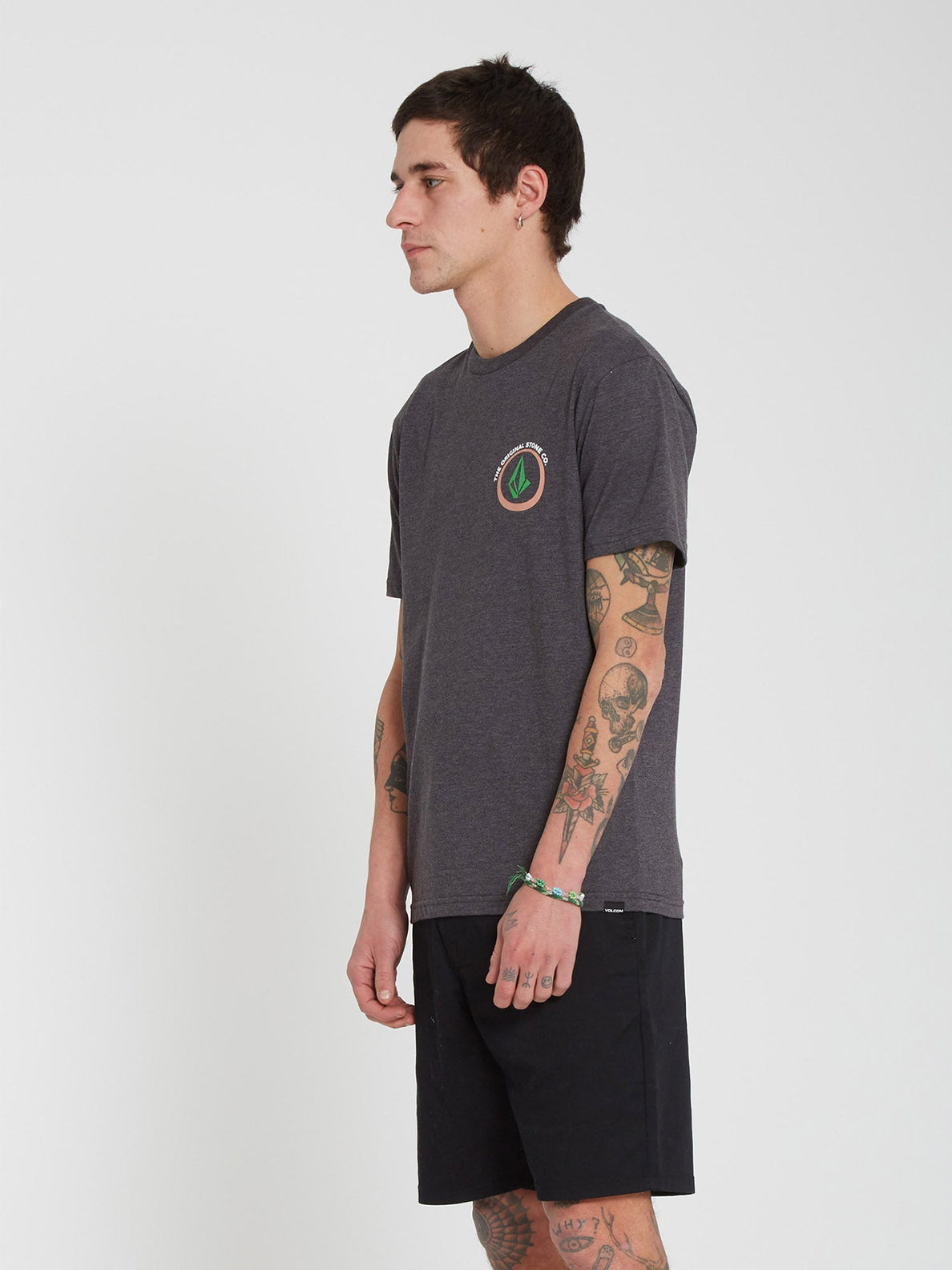 Fisheye Heather T-shirt - HEATHER BLACK (A5712211_HBK) [180]