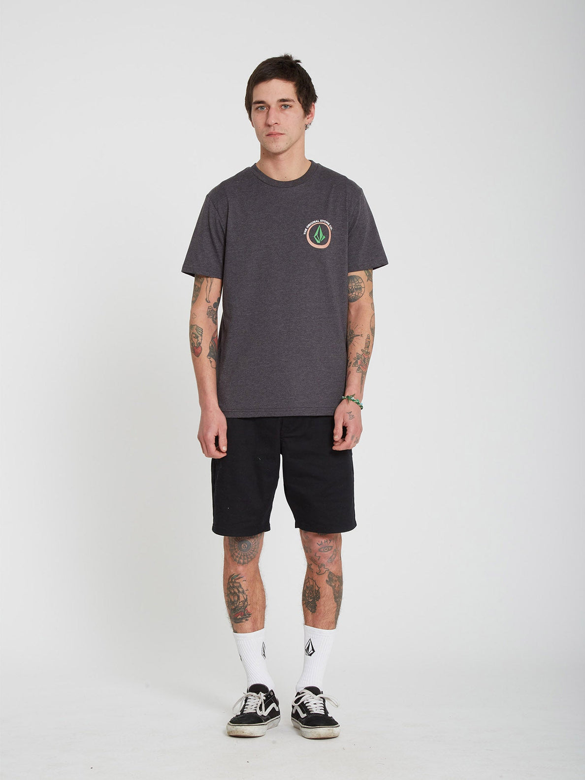 Fisheye Heather T-shirt - HEATHER BLACK (A5712211_HBK) [220]