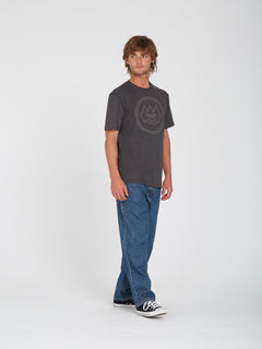 Tri Stone T-shirt - HEATHER BLACK
