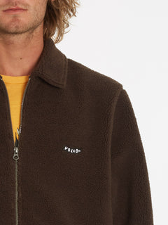Edwart Sherpa Jacket - DARK BROWN (A5832201_DBR) [2]