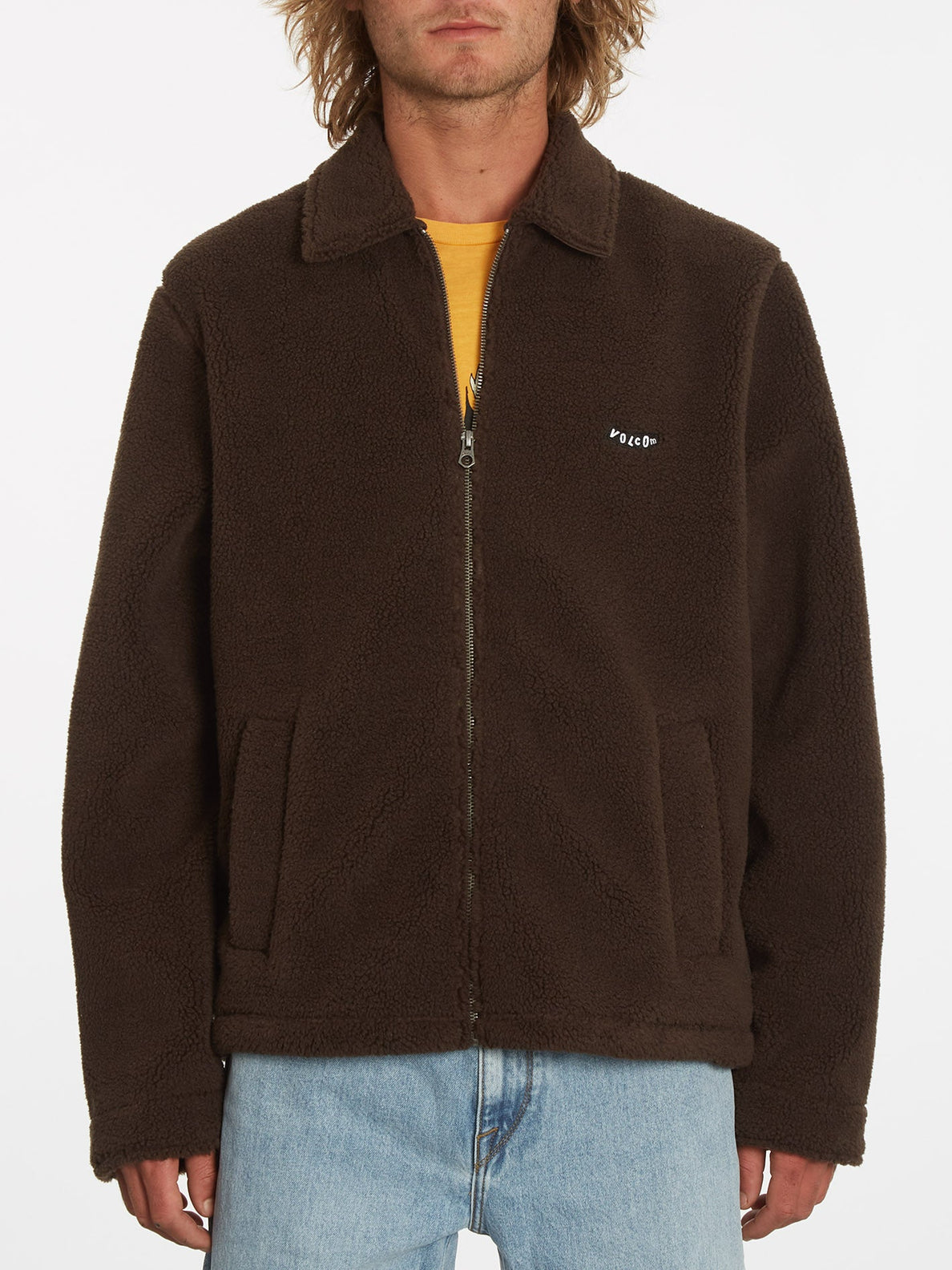 Edwart Sherpa Jacket - DARK BROWN (A5832201_DBR) [F]