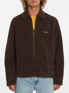 Edwart Sherpa Jacket - DARK BROWN (A5832201_DBR) [F]