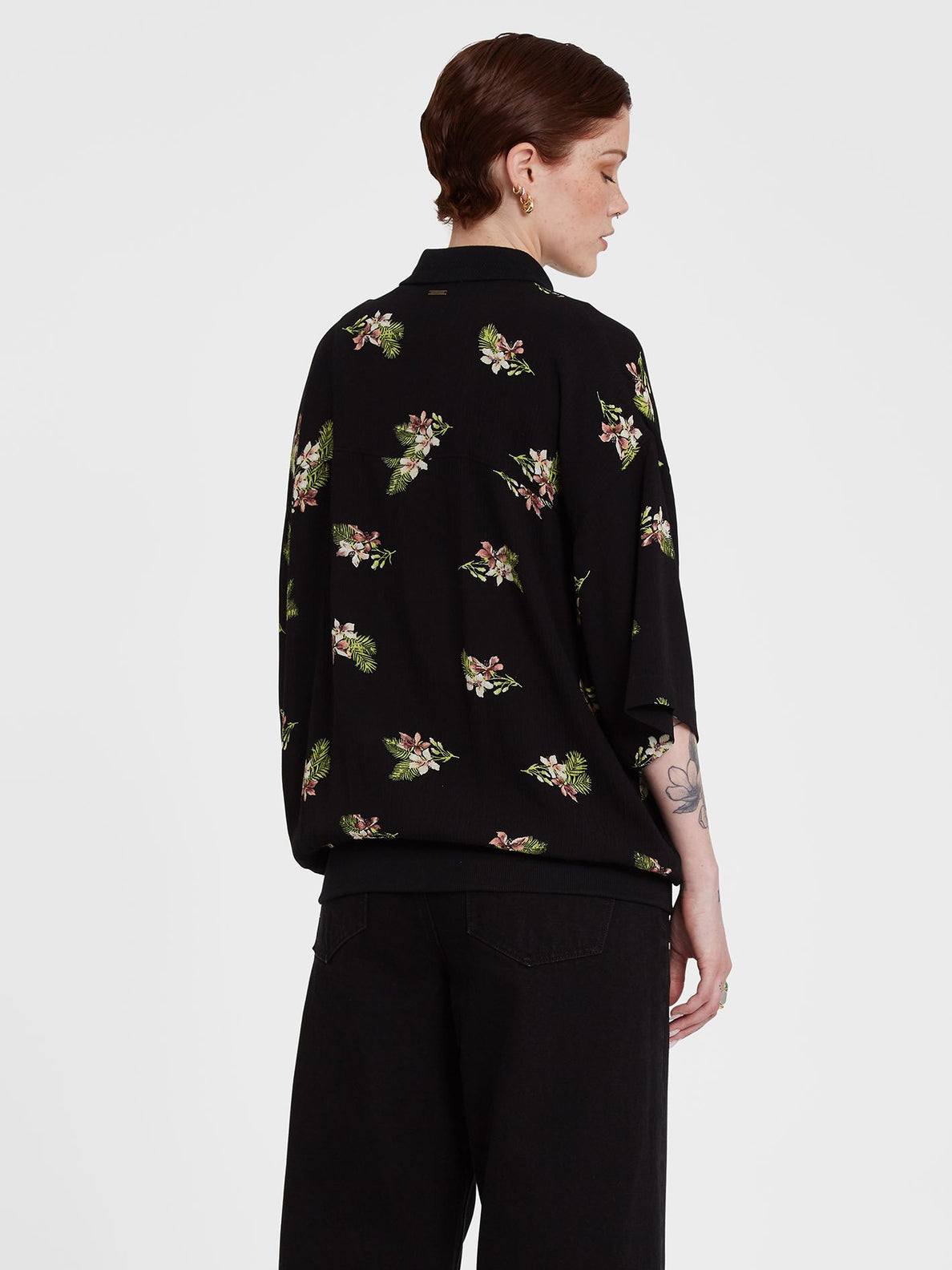 STORMY WOVEN SS (B0412206_BLK) [B]