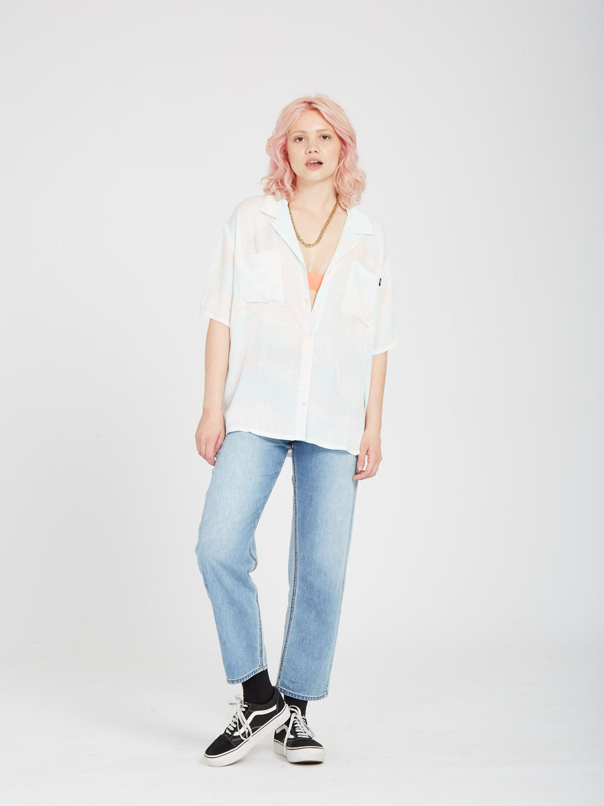 Palmy Nites Shirt - MELON (B0412304_MEL) [1]