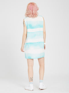 Stay Stripes Dress - PALE AQUA (B1312313_PAQ) [B]