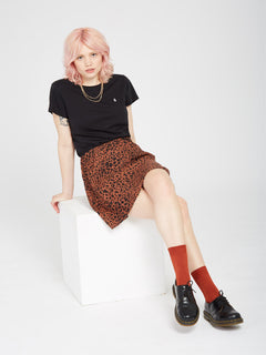 Dino Tea Skirt - DARK CLAY (B1412302_DCL) [3]