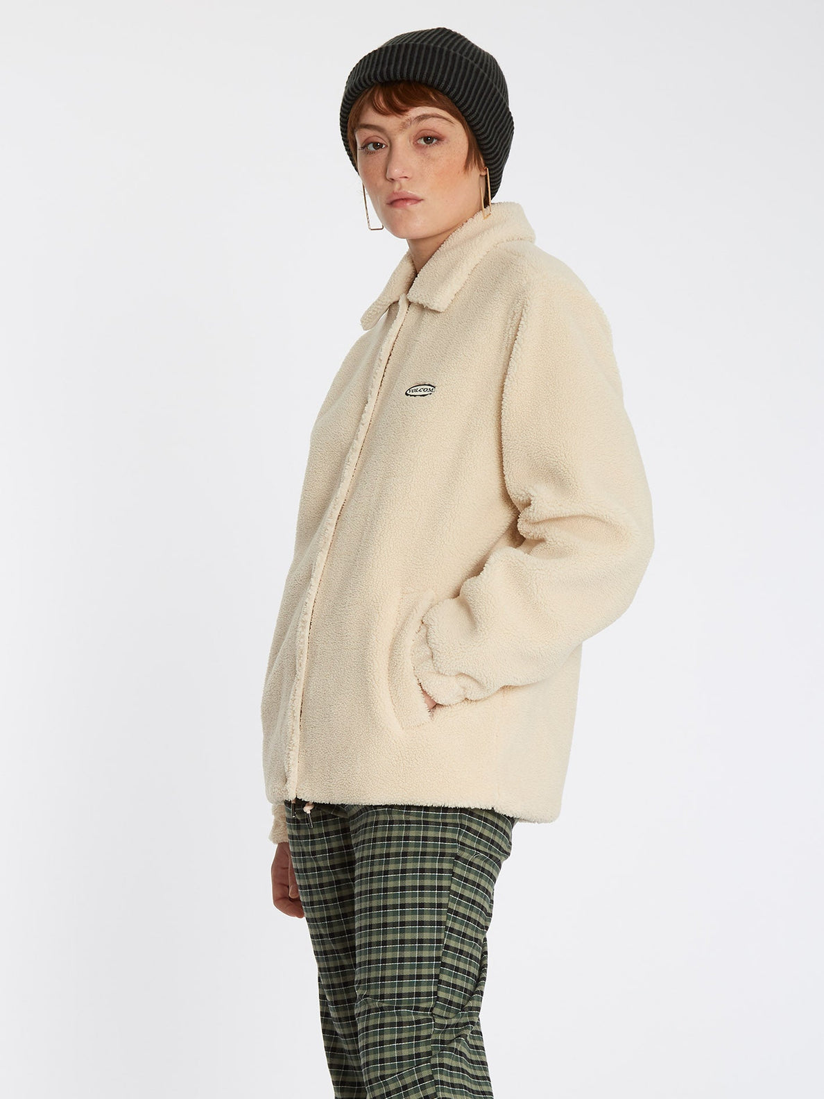 Fila petite teddy bear outlet jacket with pocket detail