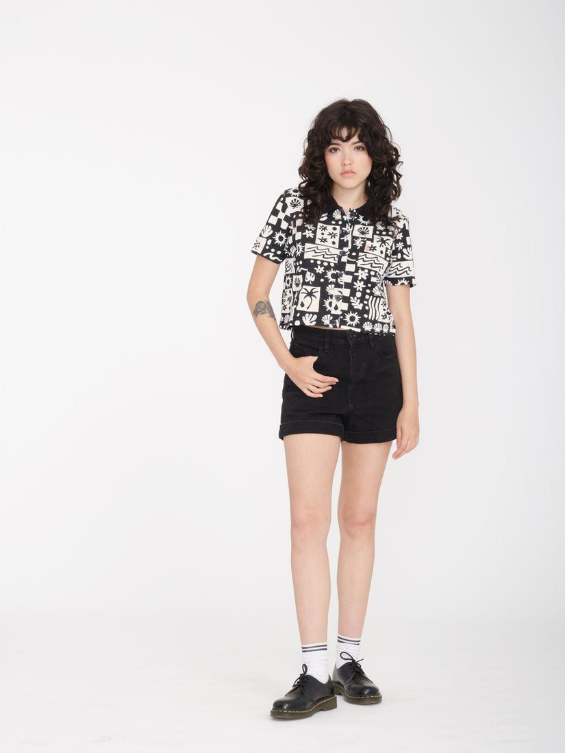 Weellow Denim Short - BLACK (B2012300_BLK) [3]