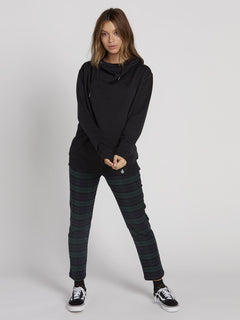 Walk On By High Neck Hoodie - Black (B3131810_BLK) [2]