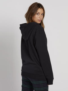 Walk On By High Neck Hoodie - Black (B3131810_BLK) [B]