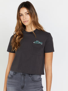 Pocket Dial T-Shirt - VINTAGE BLACK