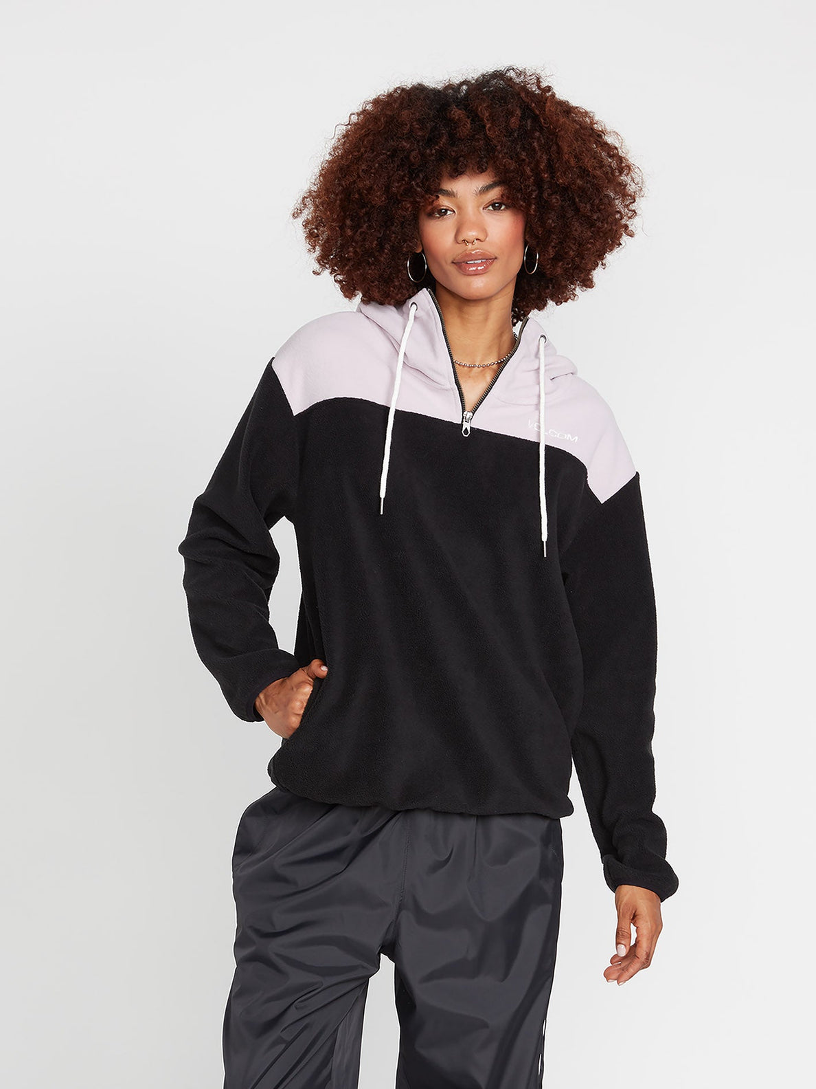 Trackshun Hoodie - BLACK COMBO (B4132202_BLC) [F]