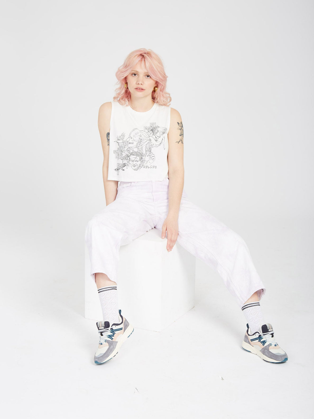 Ed Merlin Murray Tank Top - STAR WHITE (B4512304_SWH) [2]
