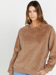 Pheelin Phine Sherpa Sweatshirt - MOCHA