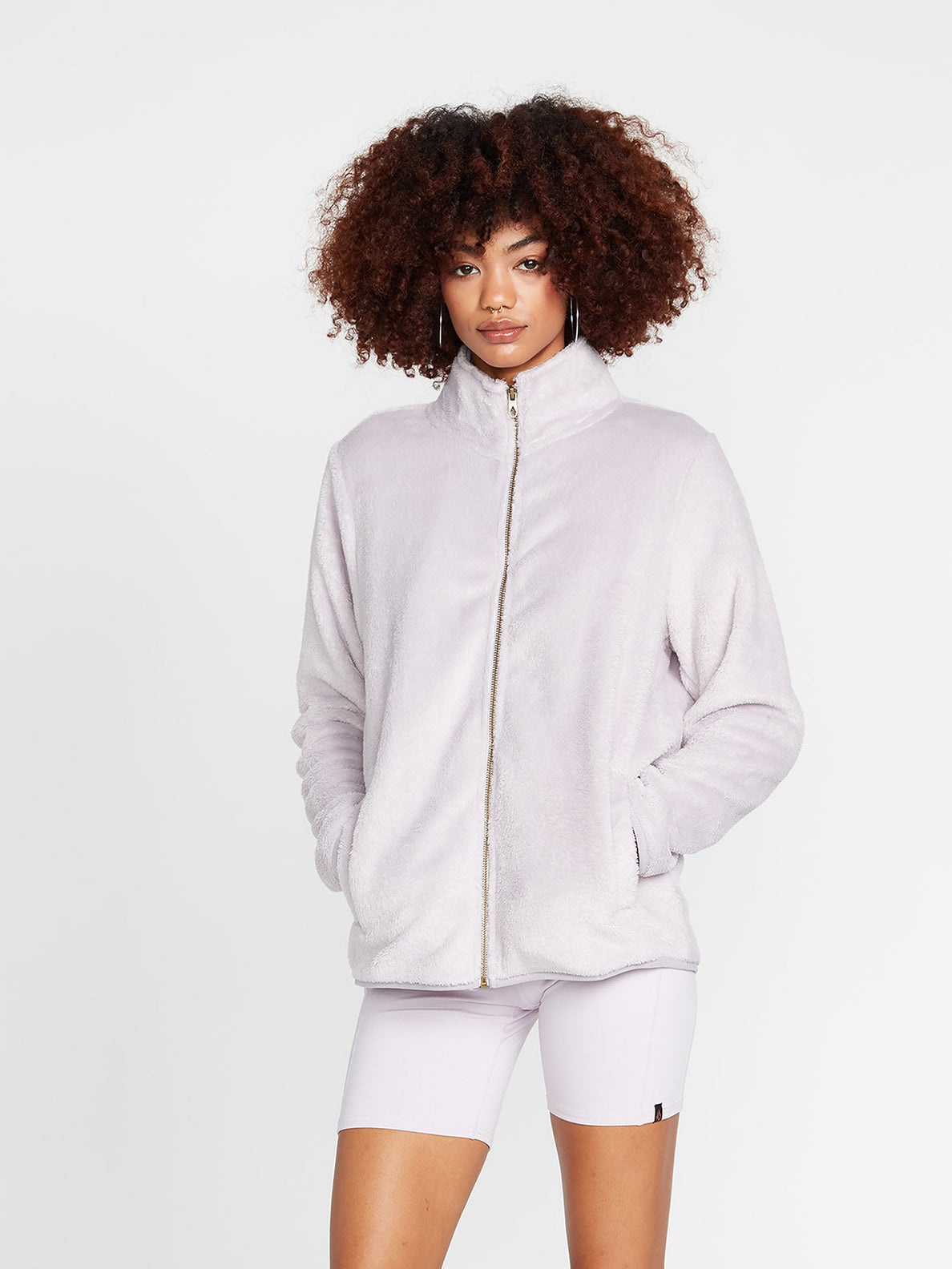 Pheelin Phuzzy Zip Sweatshirt - LAVENDER (B4832100_LAV) [F]