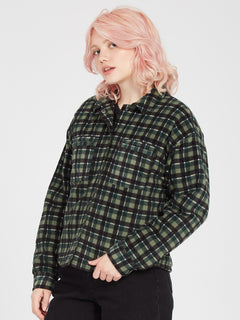 Wowered Fleece Jacket - DARK PINE (B4832201_DPN) [F]