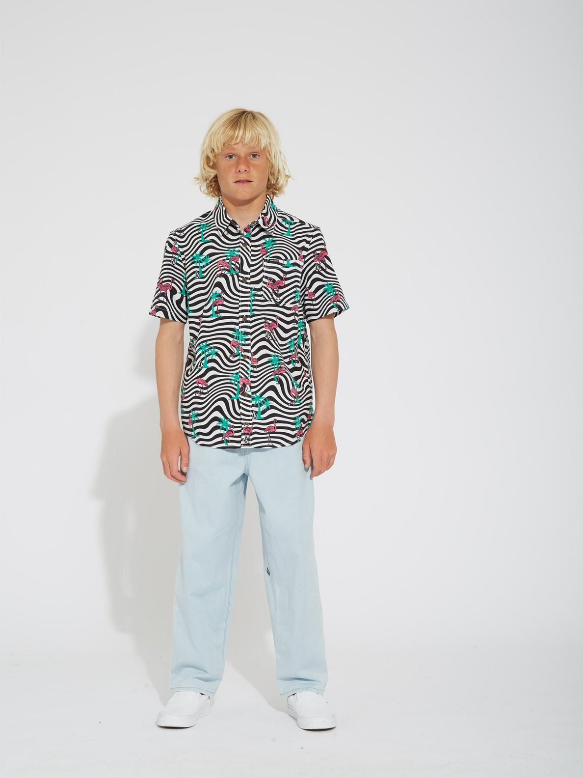 Flamingbros Shirt - WHITE - (KIDS) (C0412330_WHT) [2]