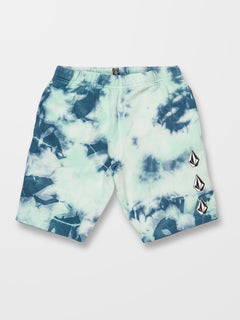 Iconic Stone Plus Fleece Short - TEMPLE TEAL - (KIDS) (C1012330_TMT) [B]