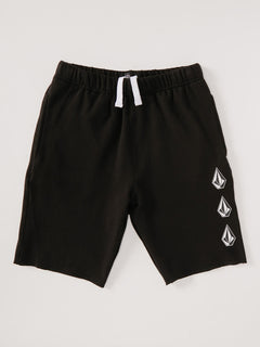 ICONIC STONE FLEECE SHORT (C1032102_BLK) [1]