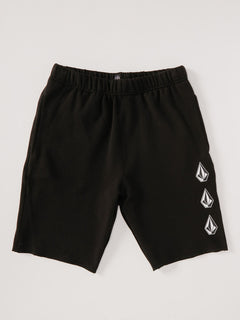 ICONIC STONE FLEECE SHORT (C1032102_BLK) [F]