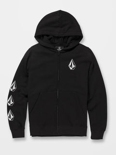 Iconic Stone Zip Hoodie - BLACK - (KIDS) (C4832230_BLK) [F]
