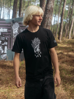Vaderetro T-shirt - BLACK - (KINDER)