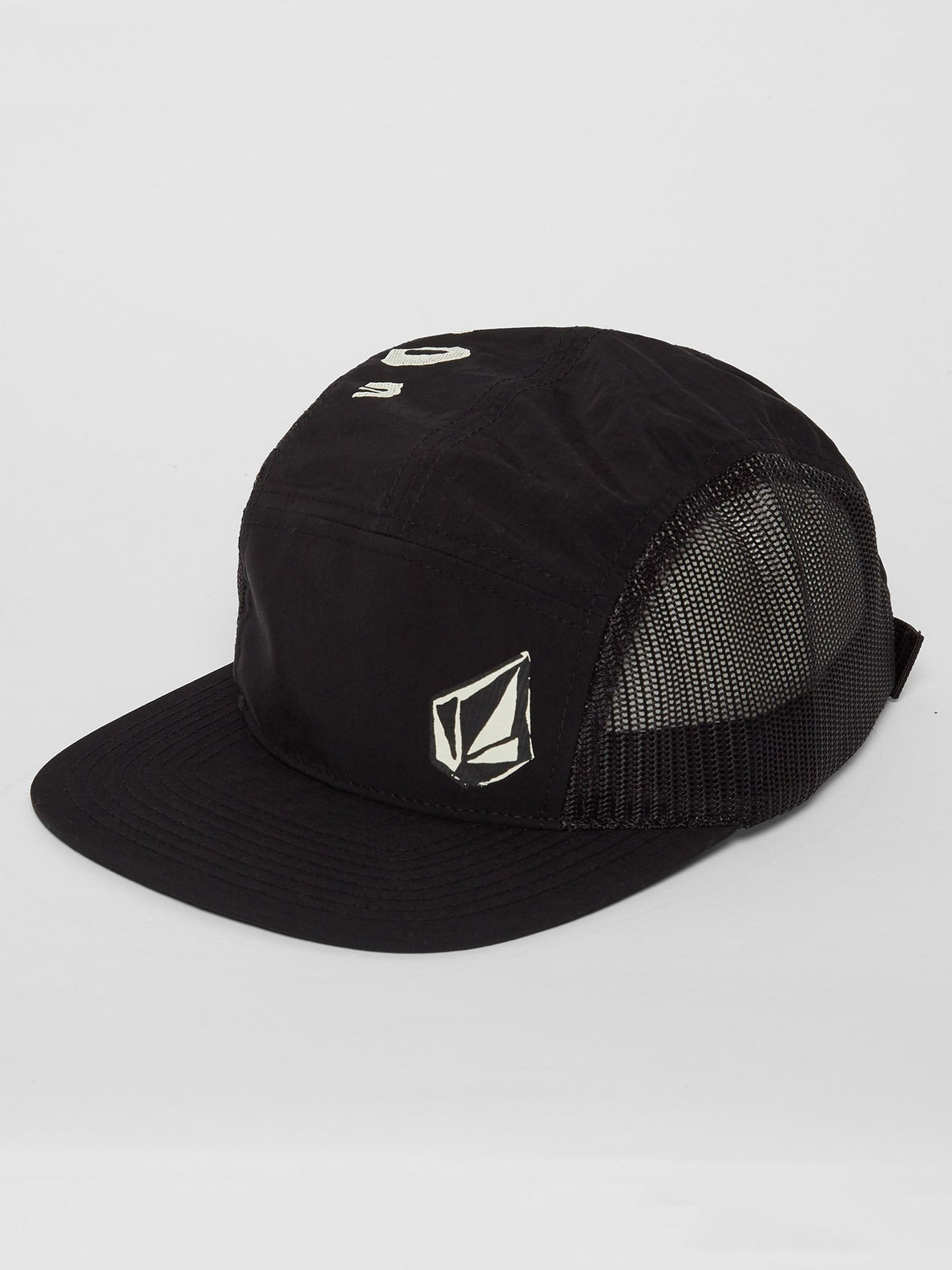 Stone Clipping Cheese Cap - Black (D5512106_BLK) [F]