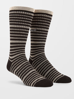Stripes Socks - BLACK (D6312305_BLK) [F]