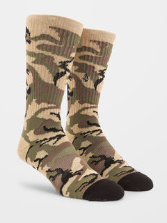 Vibes Socks - COVERT GREEN (D6332203_CVG) [F]