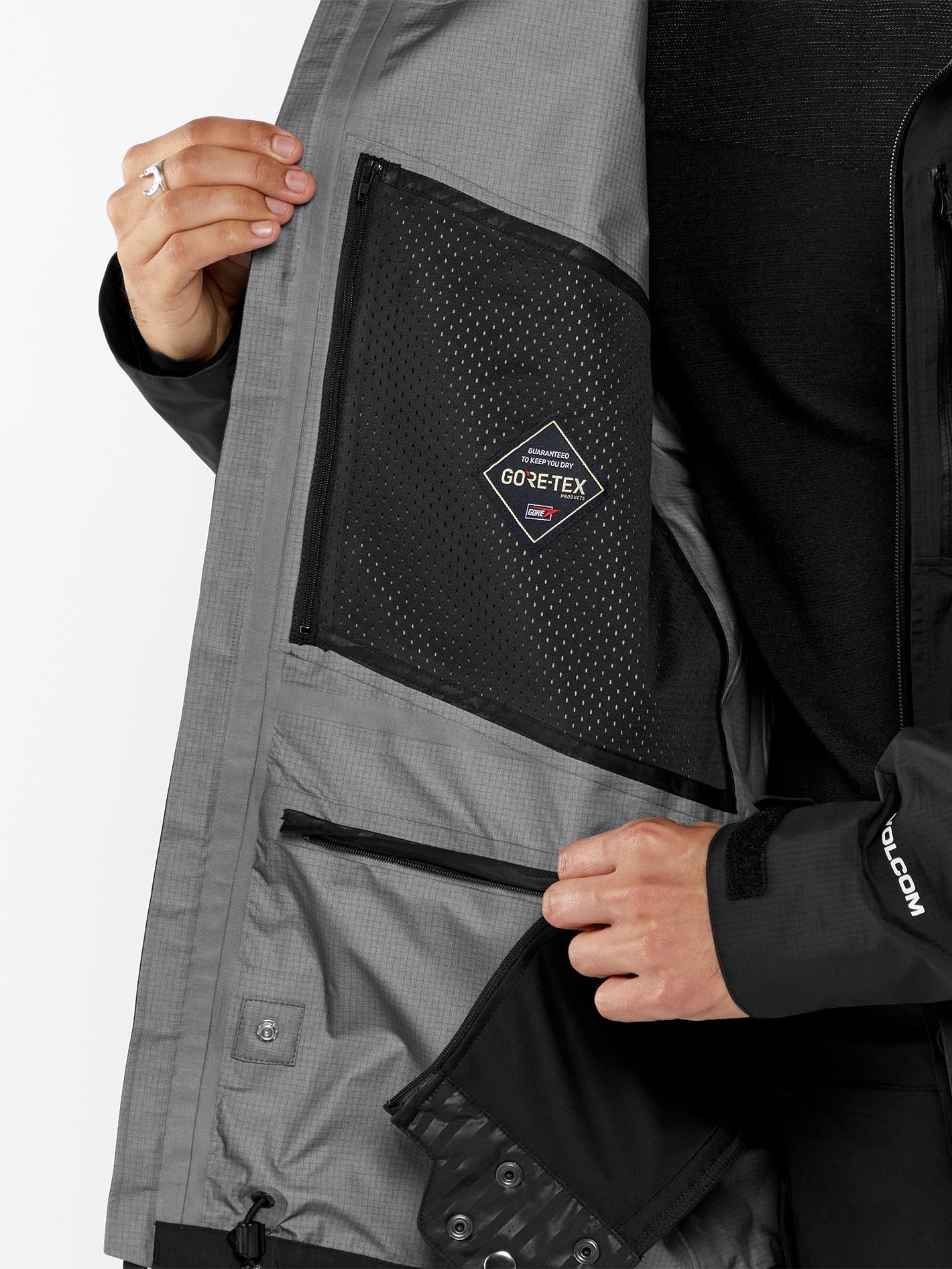 Arthur Gore-Tex Proshell Jacke - BLACK - Volcom Schweiz – Volcom