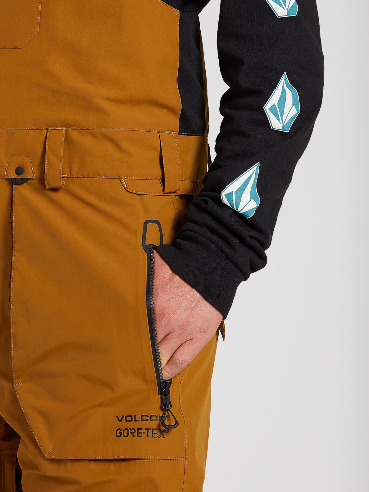 Rain GORE-TEX Bib Overall - Black Red (G1351902_BRD) [5]