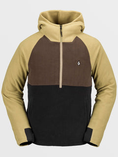 Polar Half-zipped Hoodie - DARK KHAKI (G4152401_DKA) [F]