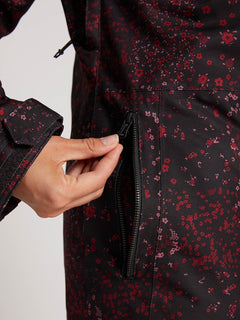 Shadow Ins Jacke - Black Floral Print